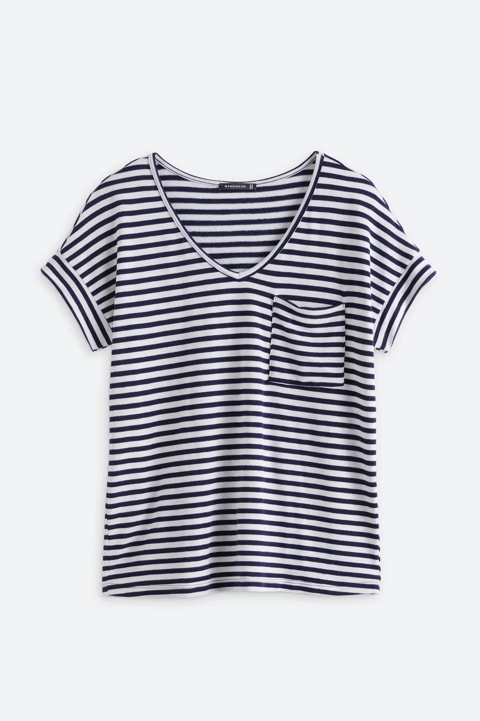 Striped Pocket Short Sleeve Tee