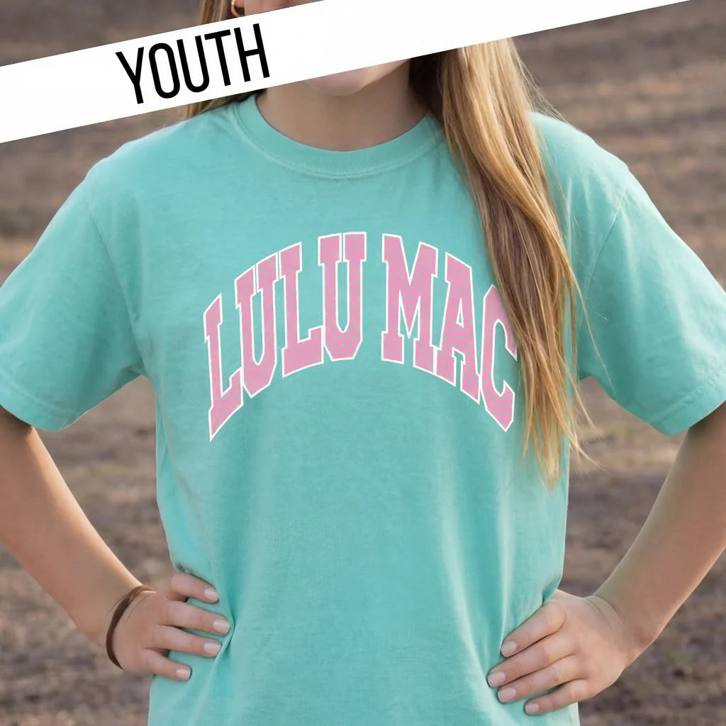 YOUTH - LULU MAC SS TEE - DOT CHALKY MINT
