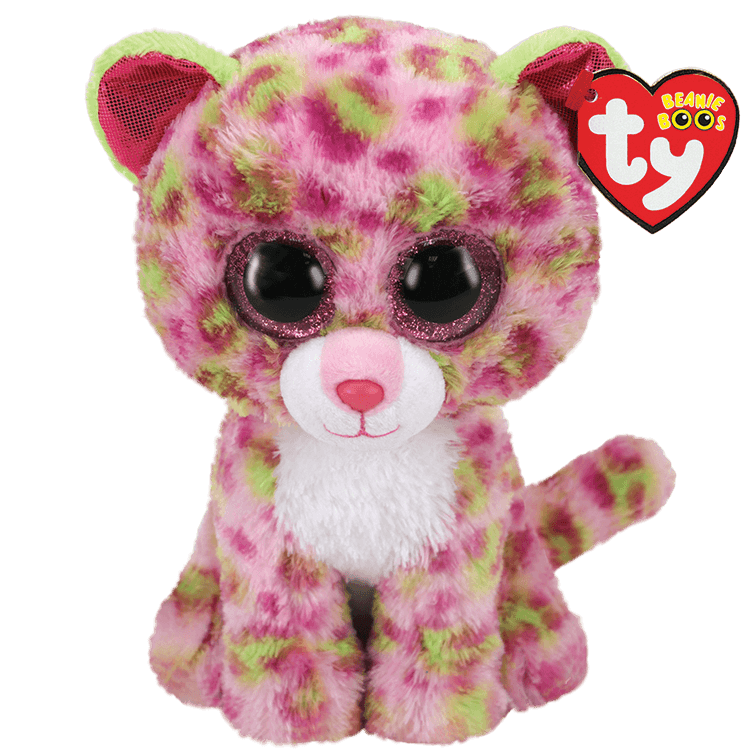LAINEY PINK LEOPARD BEANIE BOO