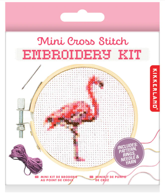 MINI CROSS STITCH EMBROIDERY KIT