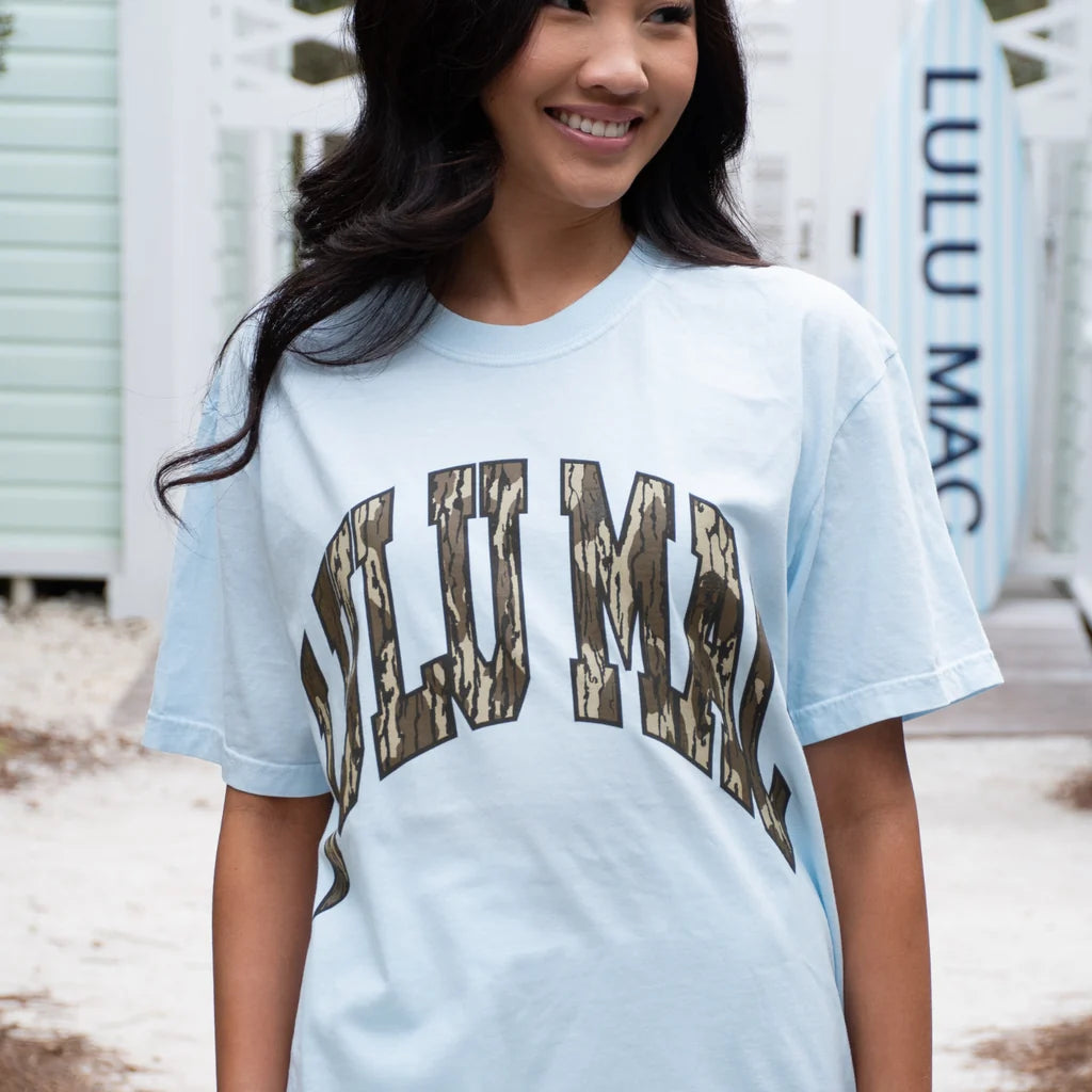 LULU MAC SS TEE - MOSSY OAK - CHAMBRAY