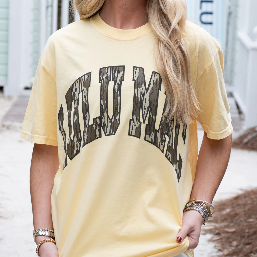 LULU MAC SS TEE - MOSSY OAK - BUTTER