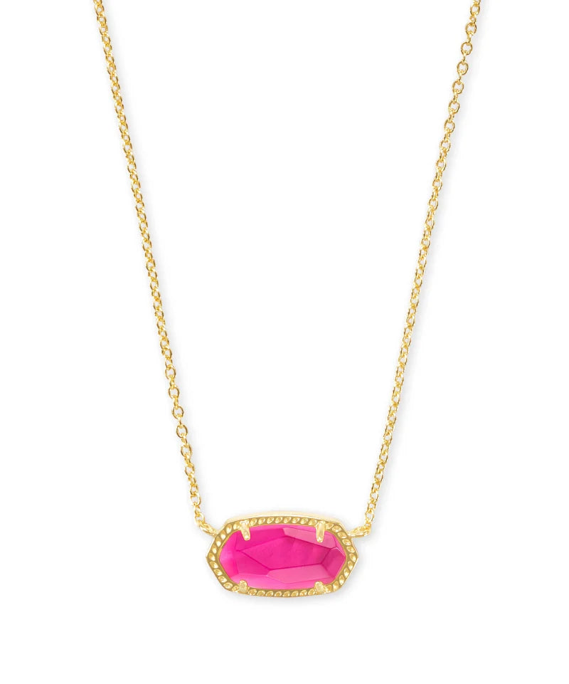ELISA SHORT PENDANT NECKLACE GOLD AZAELA ILLUSION