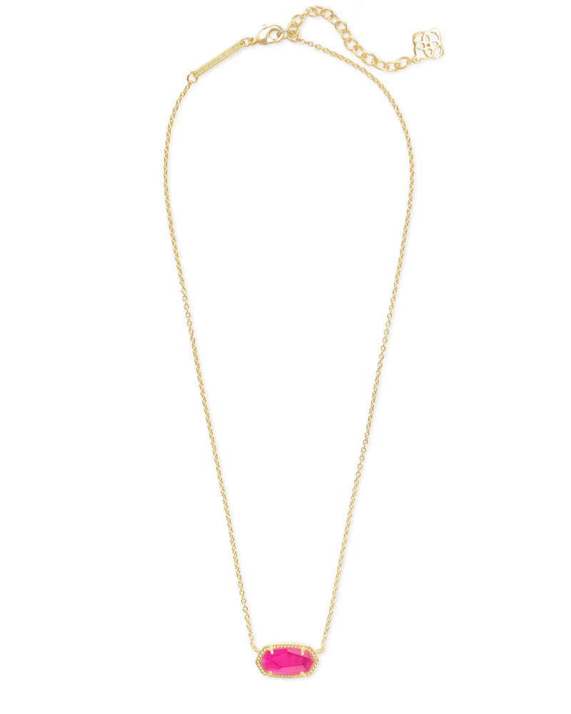 ELISA SHORT PENDANT NECKLACE GOLD AZAELA ILLUSION