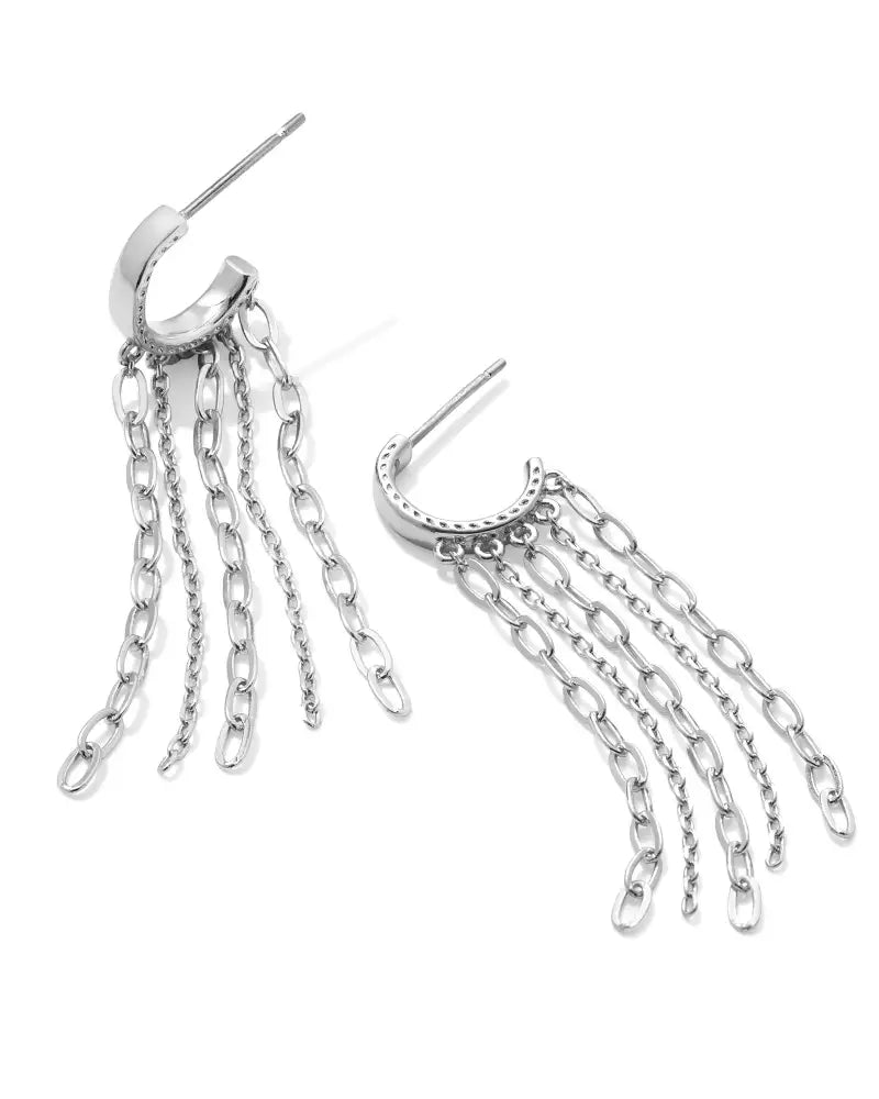 EVE HUGGIE EARRINGS - SILVER