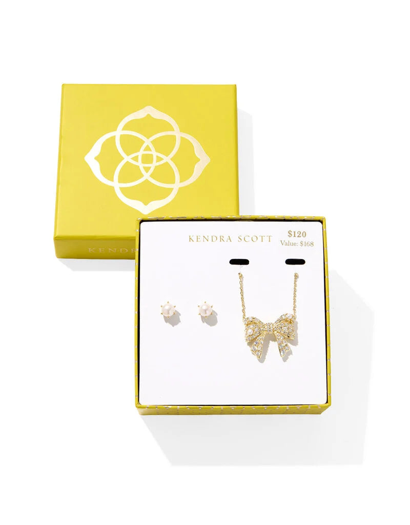 KRISTA BOW AND ASHTON GIFT SET - GOLD