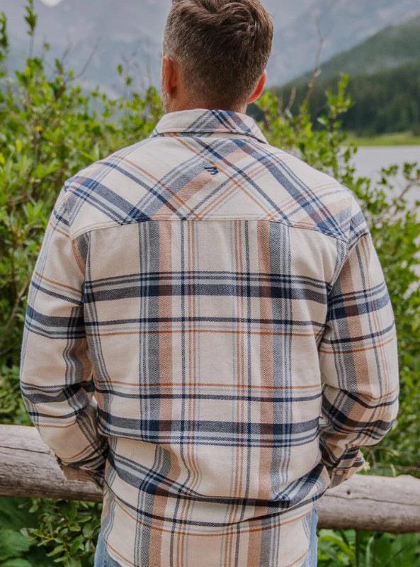 FLANNEL WOVEN LS - CREAM