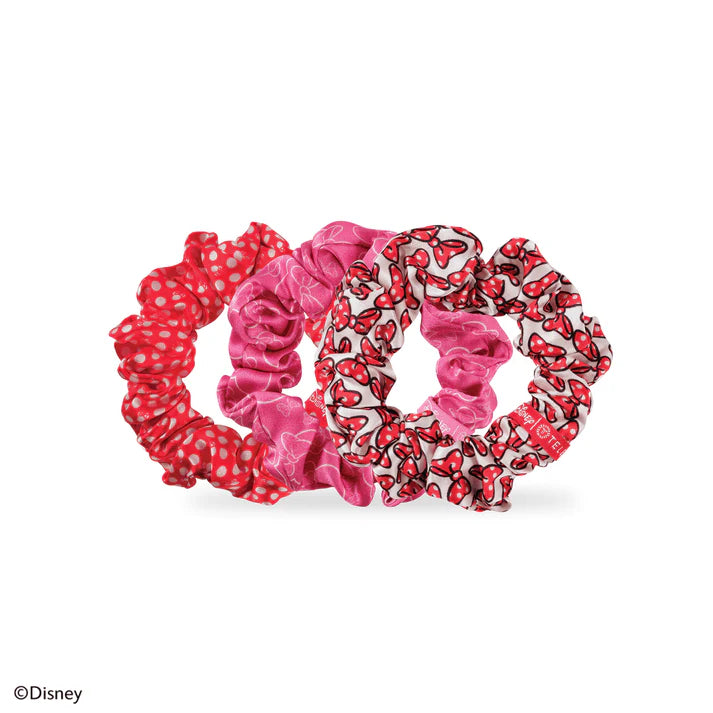 MINNIE MOUSE LARGE SILK SCRUNCHIES