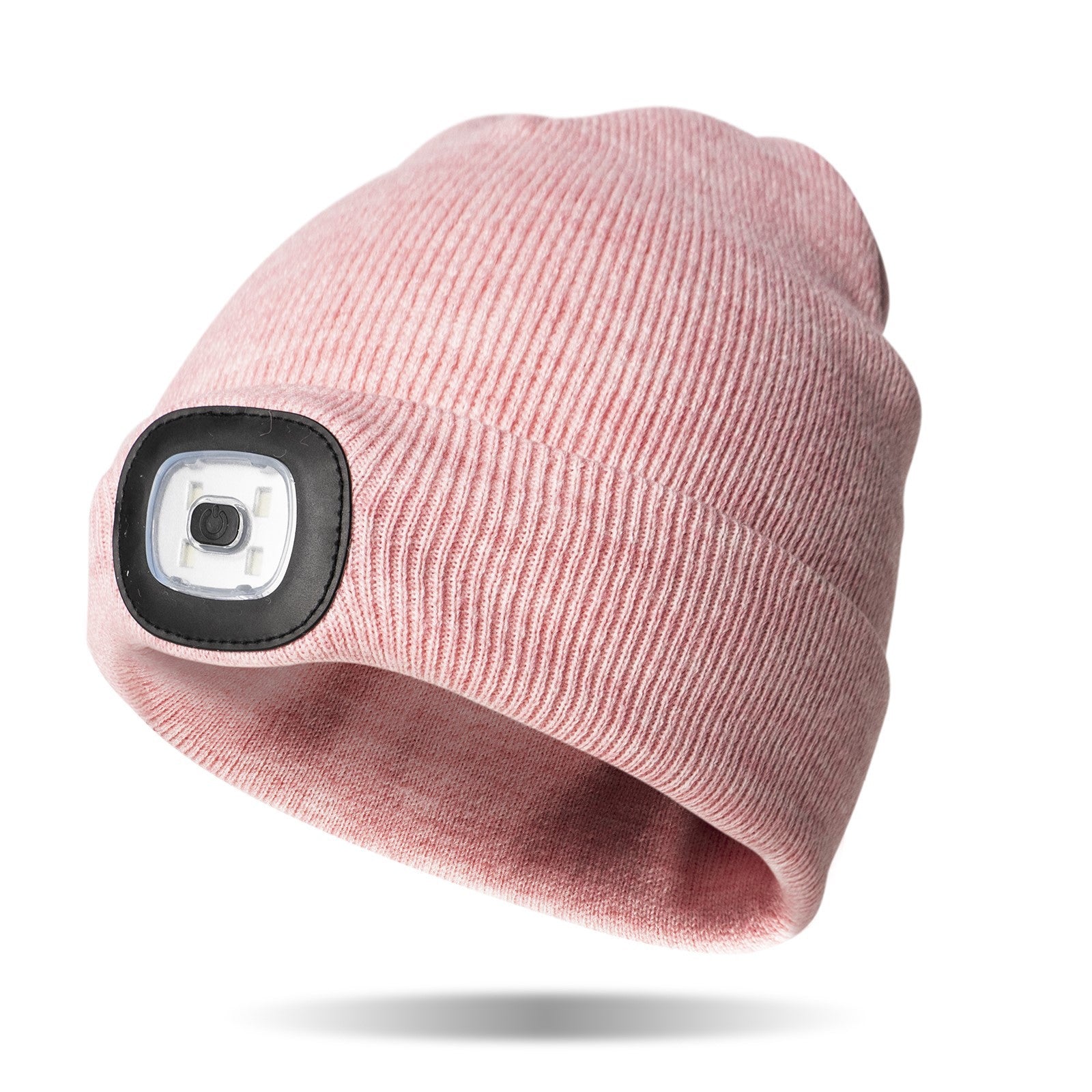 PINK RECGARGEABLE LED BEANIE