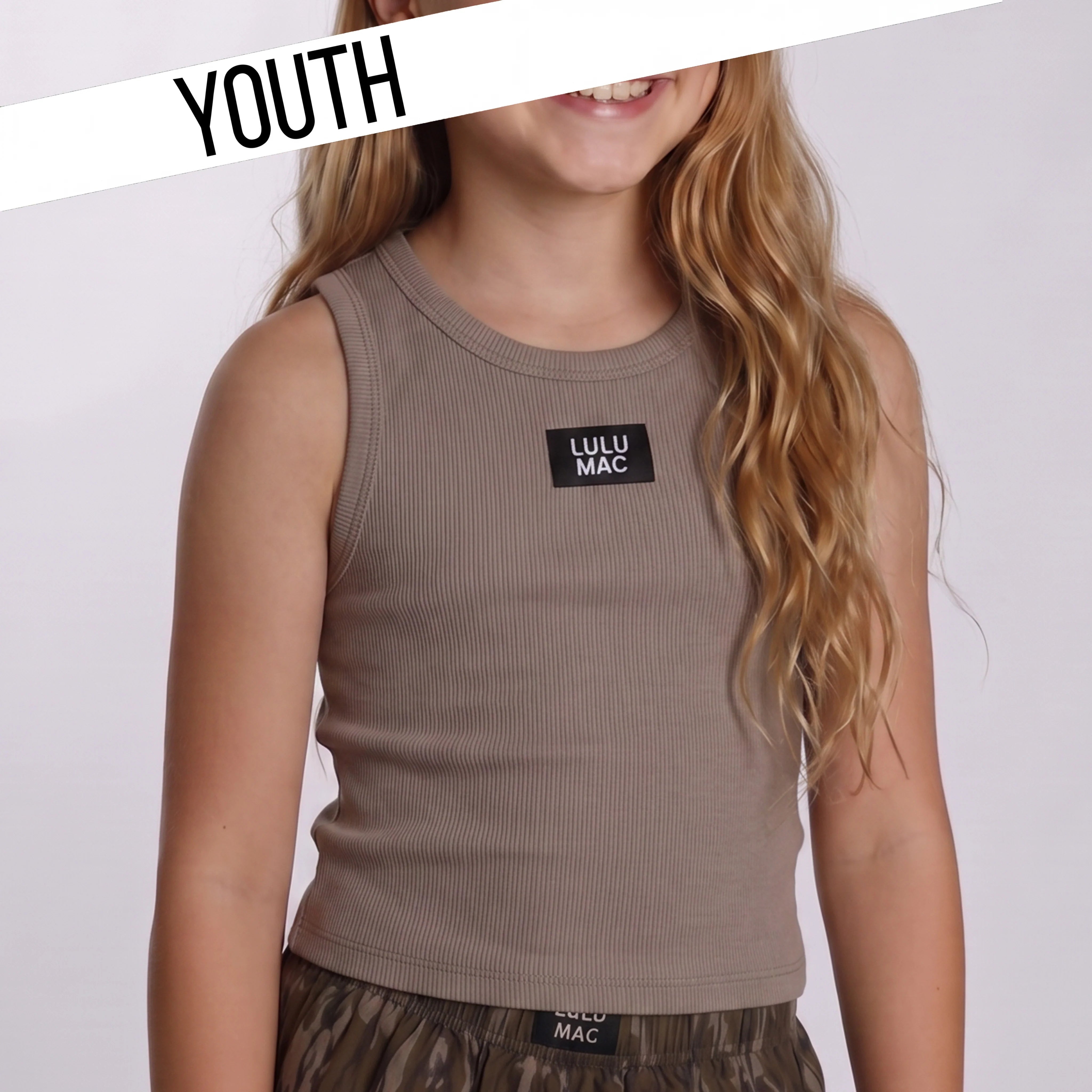 YOUTH - LULU MAC - OG TANK - DARK TAUPE