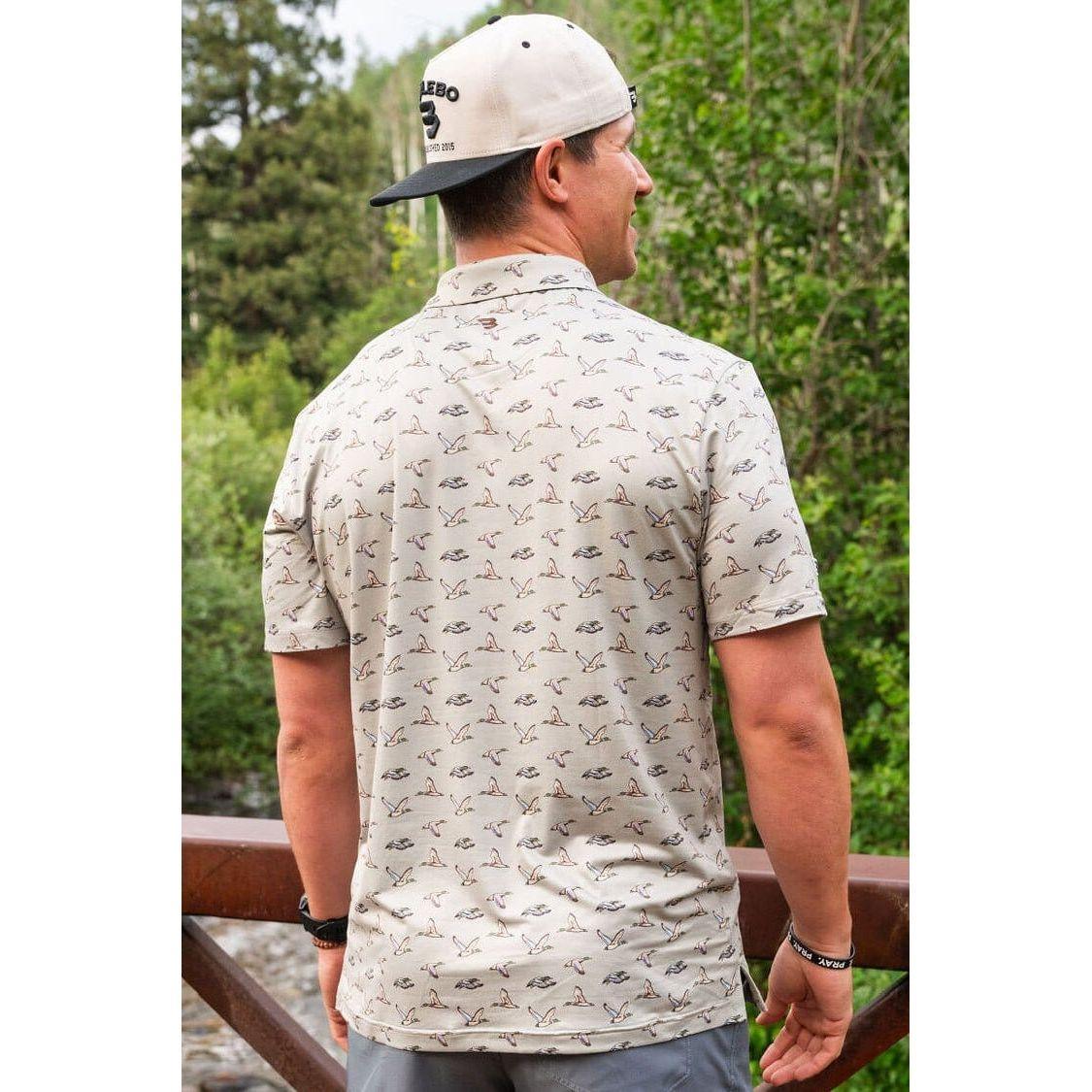 PERFORMANCE POLO - FLYING DUCKS - GREEN