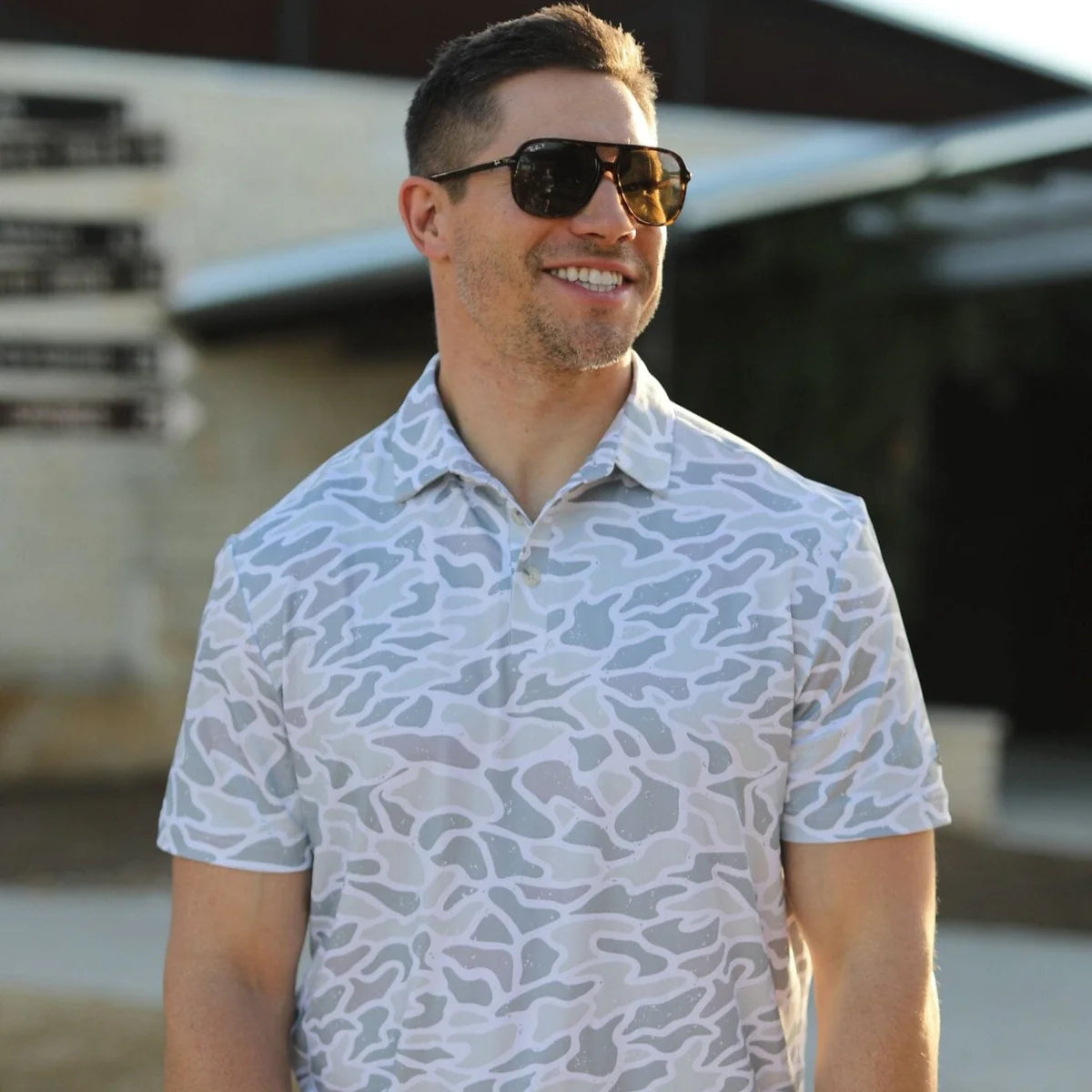 PERFORMANCE POLO - WHITE CAMO