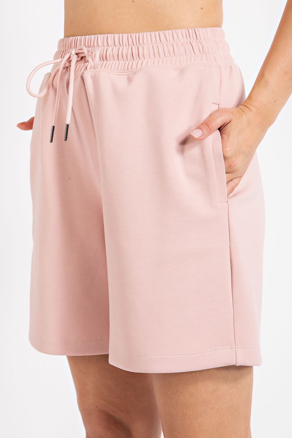 PONTI SHORTS WITH POCKETS PINK