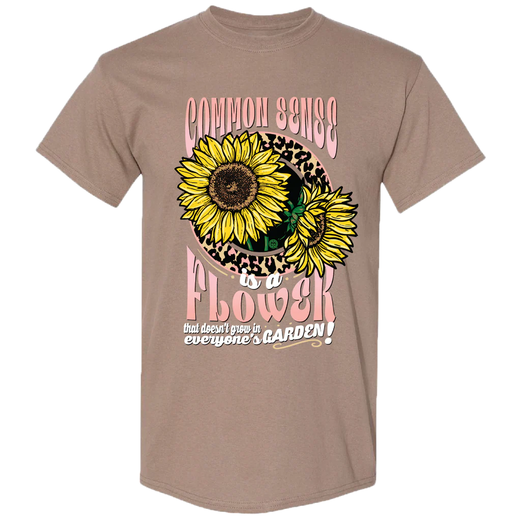 COMMON SENSE FLOWER SS - BROWN SAVANA