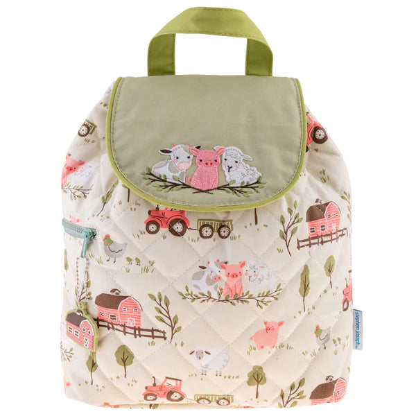 ALL OVER PRINT QUILTED BACKPACK FARM