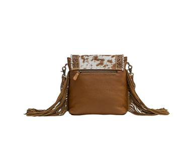 Myra Bag Golden Girl Fringe Cowhide Crossbody