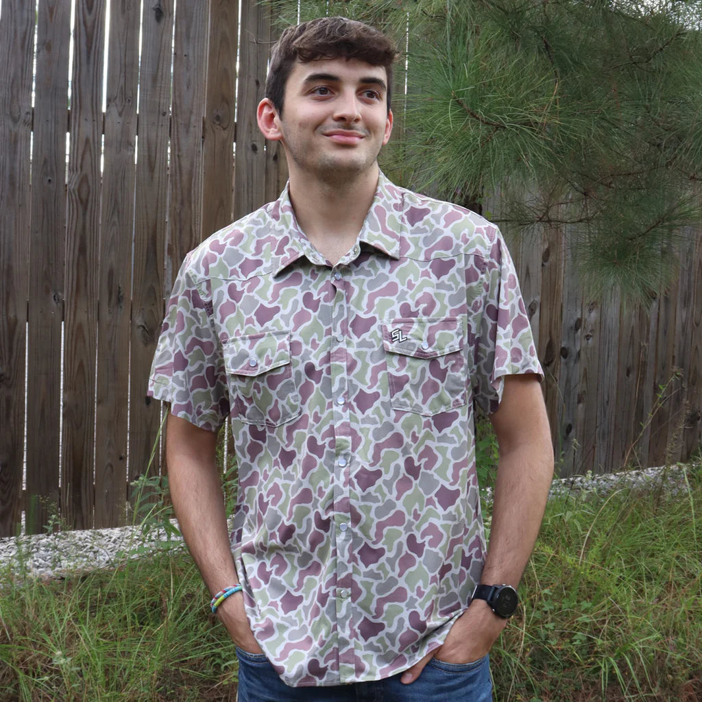 SOUTHERN LIMIT BUTTON DOWN - LIGHT CAMO