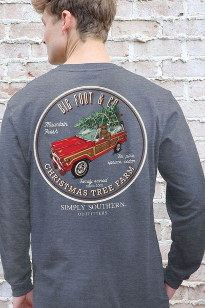 BIGFOOT & CO. CHRISTMAS TREE FARM LS - CHARCOAL HEATHER