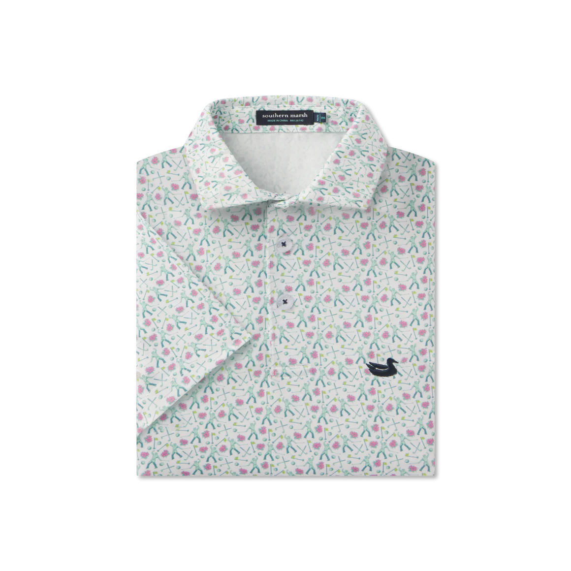 YOUTH - FLYINE PERFORMANCE POLO - SUNDAY SUCCESS - WHITE