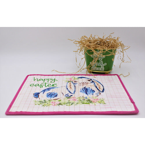 BAMBOO PLACEMAT - HAPPY EASTER BUNNY