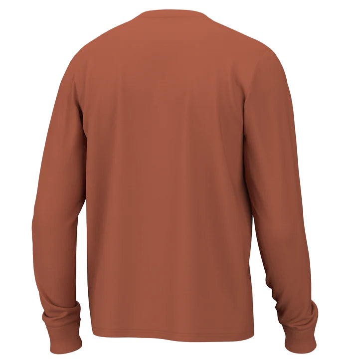 U PATCH POCKET LS TEE - BAKED CLAY