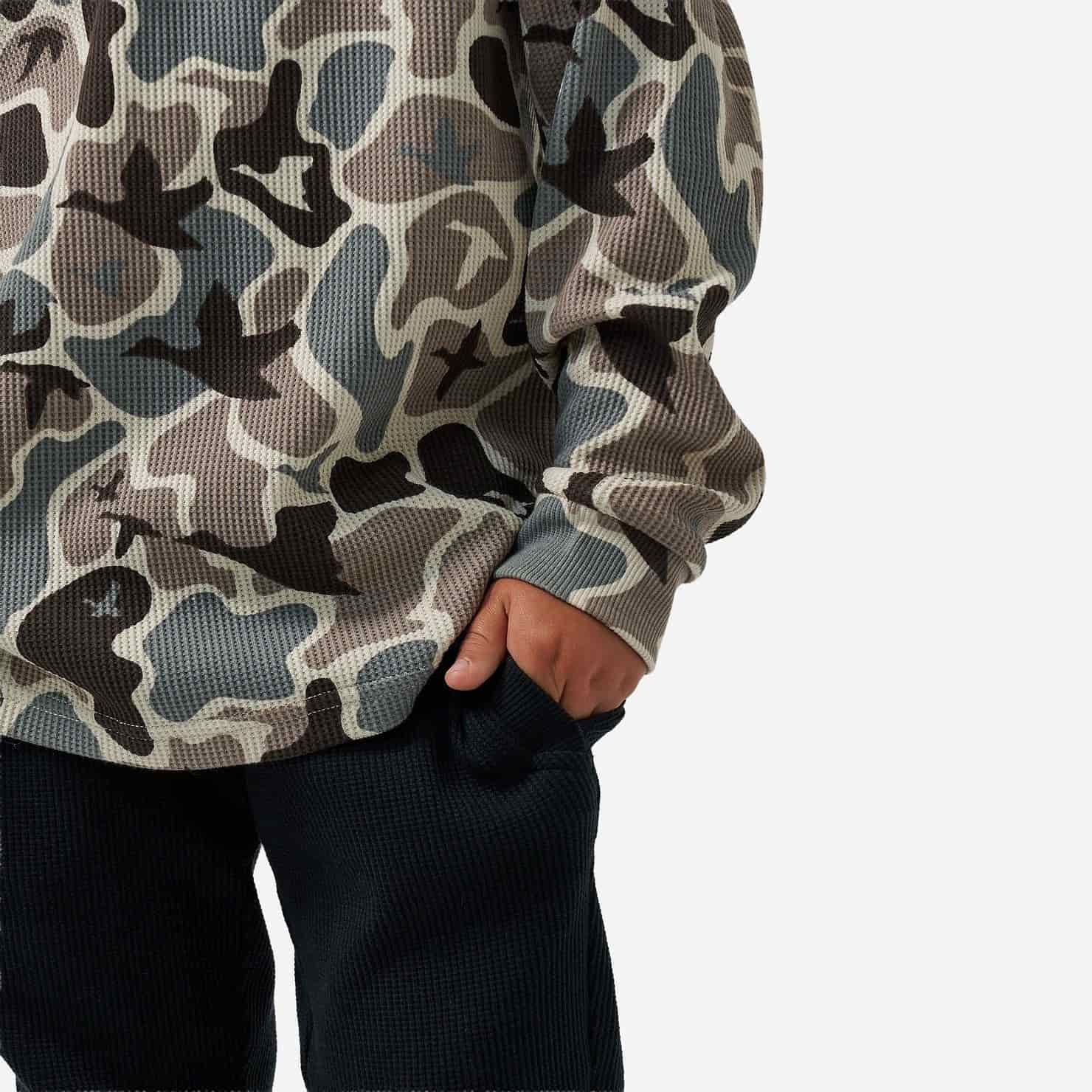 YOUTH THERMAL HOODIE - MALLARD MAYHEM CAMO