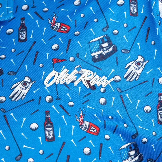 OLD ROW GOLF CART POLO - BLUE