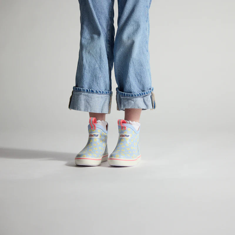BIG KIDS ANKLE DECK BOOT - SKYWAY FLORAL