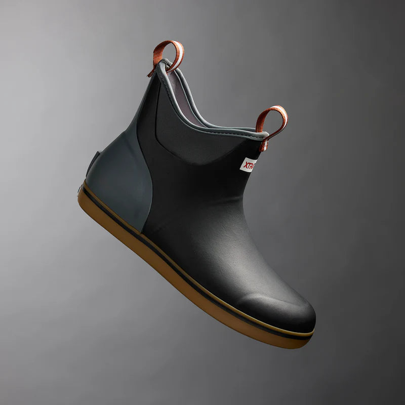 MENS ANKLE DECK BOOT - BLACK/DEEP STORM