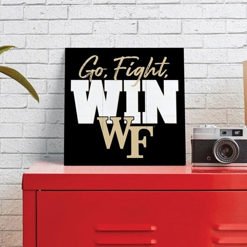 GO, FIGHT, WIN WALL SIGN - WAKE FOREST