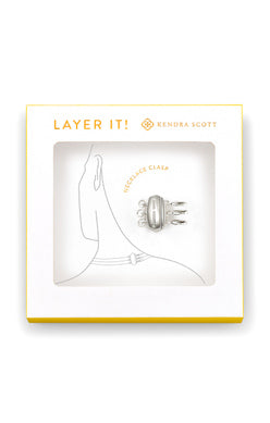 LAYER IT! NECKLACE CLASP SILVER