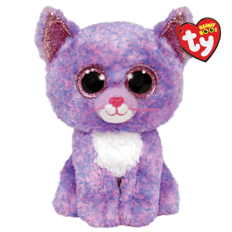 CASSIDY LAVENDER CAT BEANIE BOO