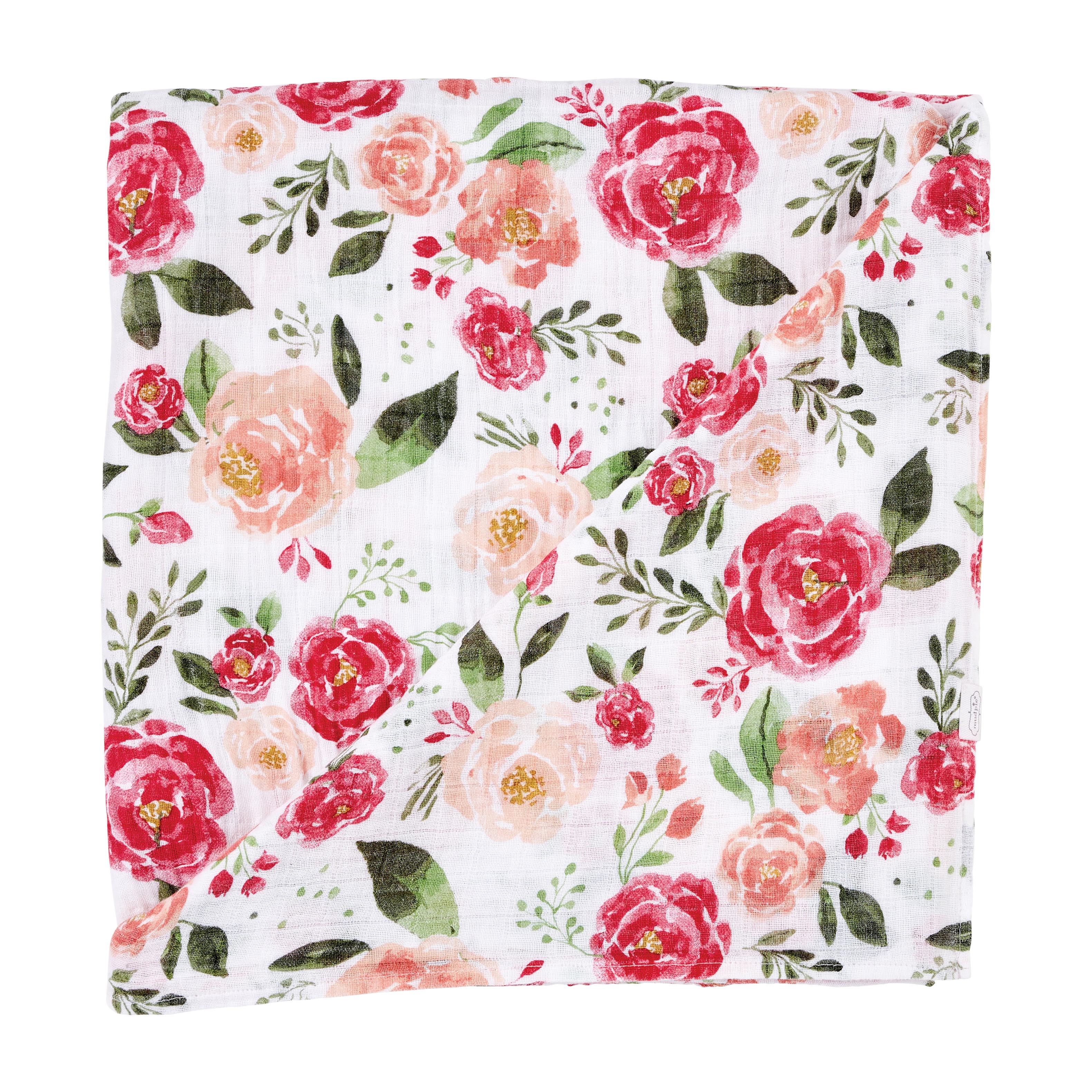 LARGE FLORAL MUSLIN SWADDLE
