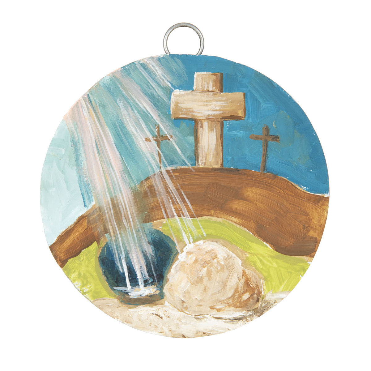 CROSSES ON A HILL CHARM