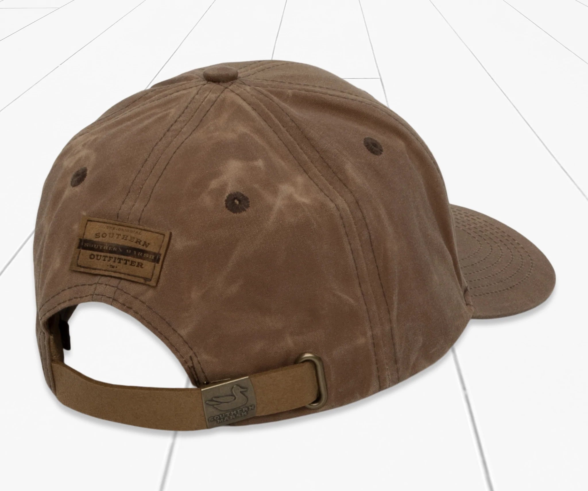 VINTAGE WAXED HAT - LIGHT BROWN