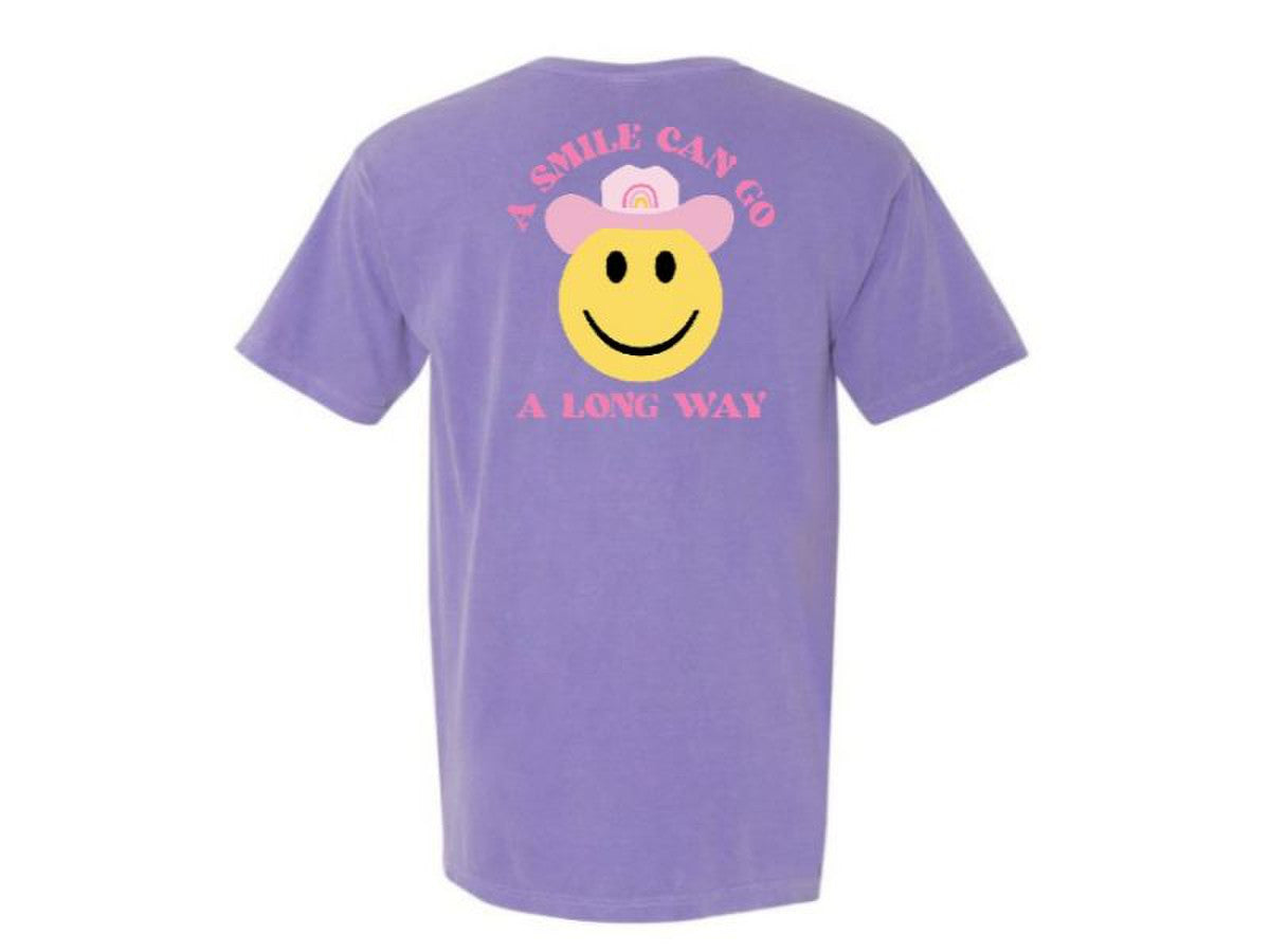 YOUTH SHORT SLEEVE SMILE CAN GO A LONG WAY T-SHIRT