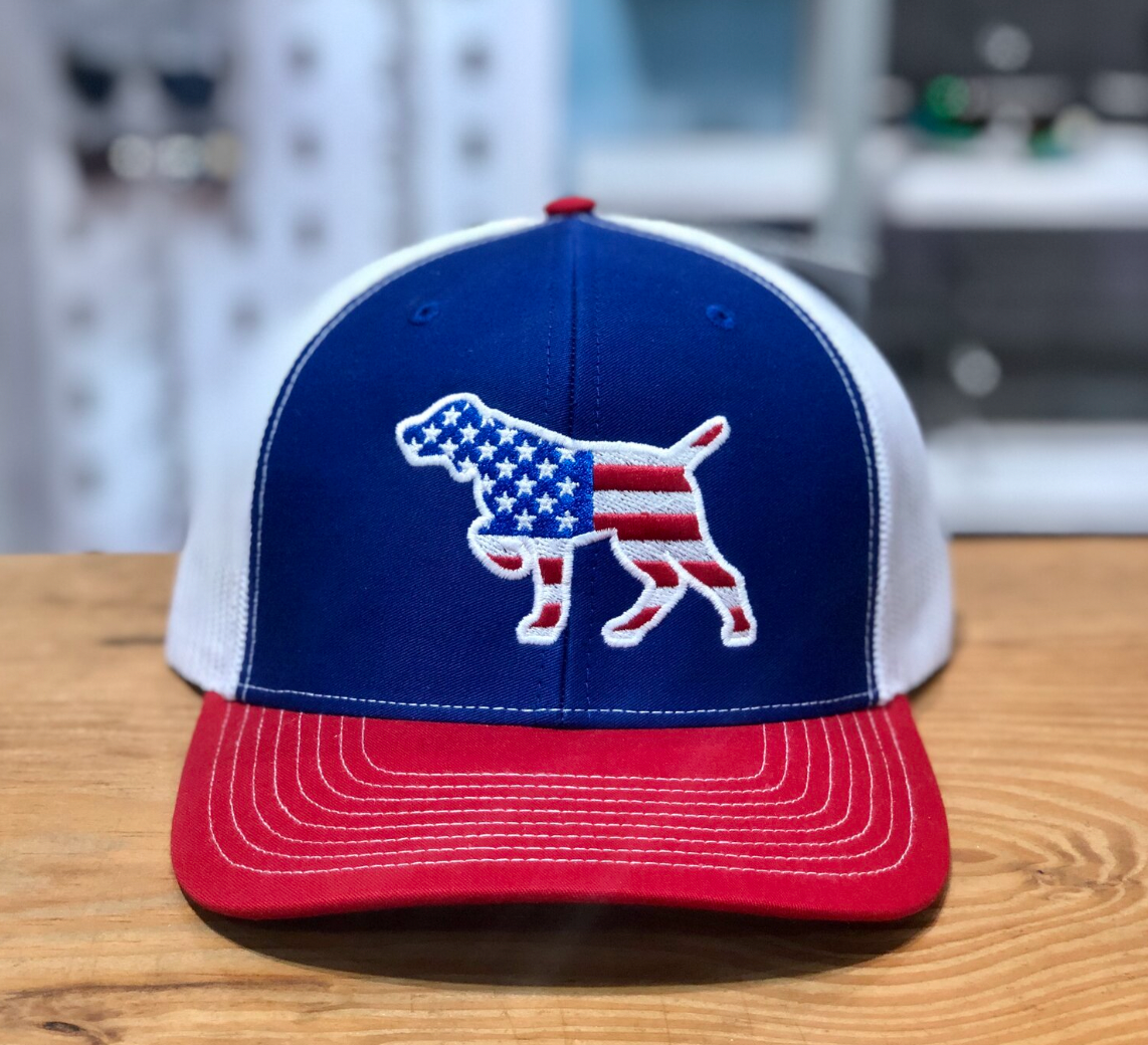 USA POINTER HAT RED/WHITE/BLUE