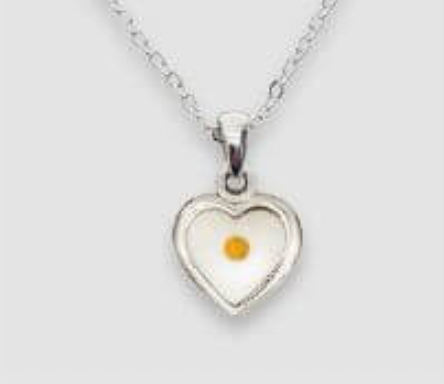 MUSTARD SEED NECKLACE HEART