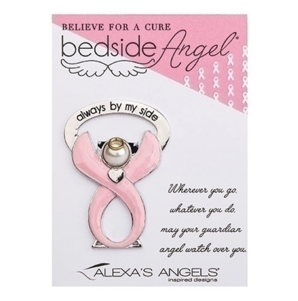 BEDSIDE ANGEL RIBBON BELIEVE FOR A CURE