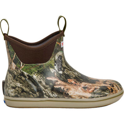 MEN'S 6" ANKLE DECK BOOT - MOSSY OAK CAMO