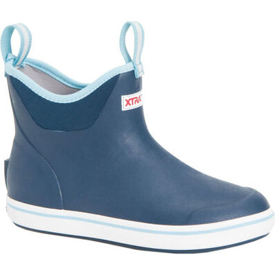WOMEN'S 6" ANKLE DECK BOOT - NAVY