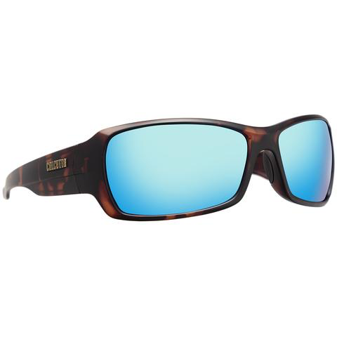 STANIEL SUNGLASSES WITH TORTUOUS FRAME AND BLUE MIRROR LENS