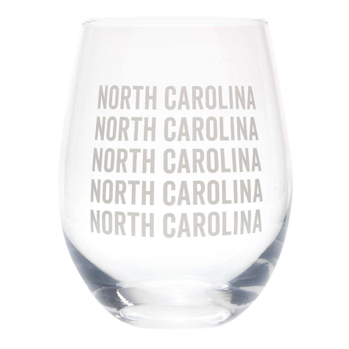 NORTH CAROLINA WINE GLASS
