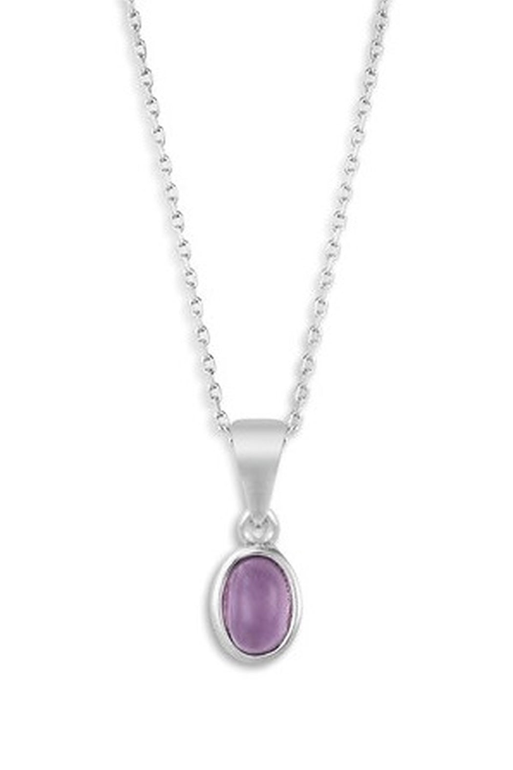 SILVER GIVING NECKLACE AMETHYST